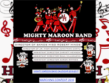 Tablet Screenshot of hhsband.herefordisd.net
